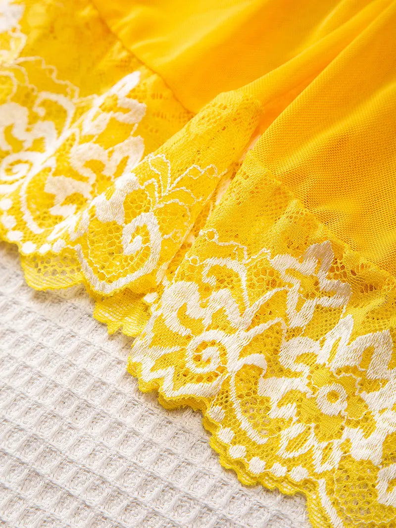 Nightdress And Panty Pijamas Sets Women Underwear Lace See Through Sleepwear Sexy Lingerie Drees Female Sexy Nightwear For Night