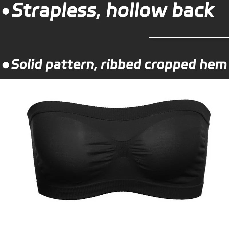 Strapless Bra for Women Spring Summer Breathable Crop Top Female Brassiere Underwear Comfortable Bralette Light Lingerie Bras