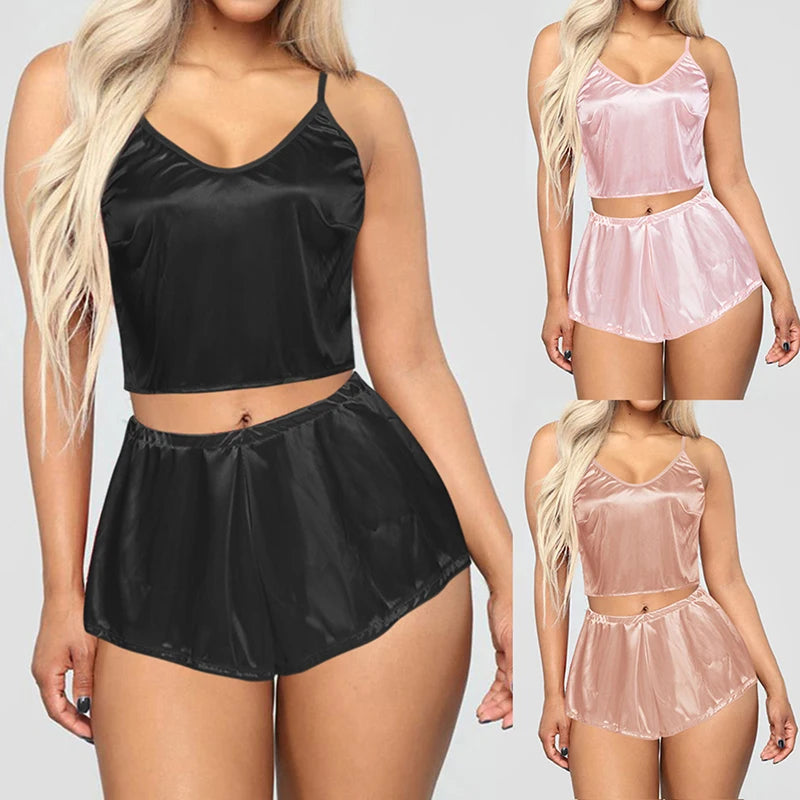 Women's Pajamas Sleepwear Home Clothes Wear for Women Sleep Nightwear Sexy Lingerie 2021 Nightie with Shorts Underwear Nightgown