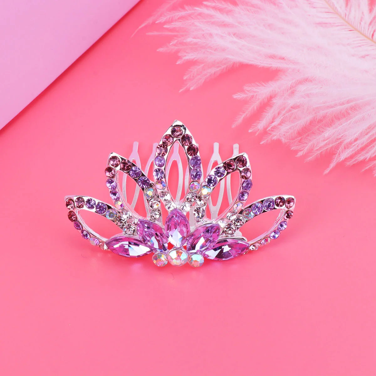 Women Hair Comb Bridal Headdress Ribbon Hairpin Bride Insert Wedding Miss Ribbons