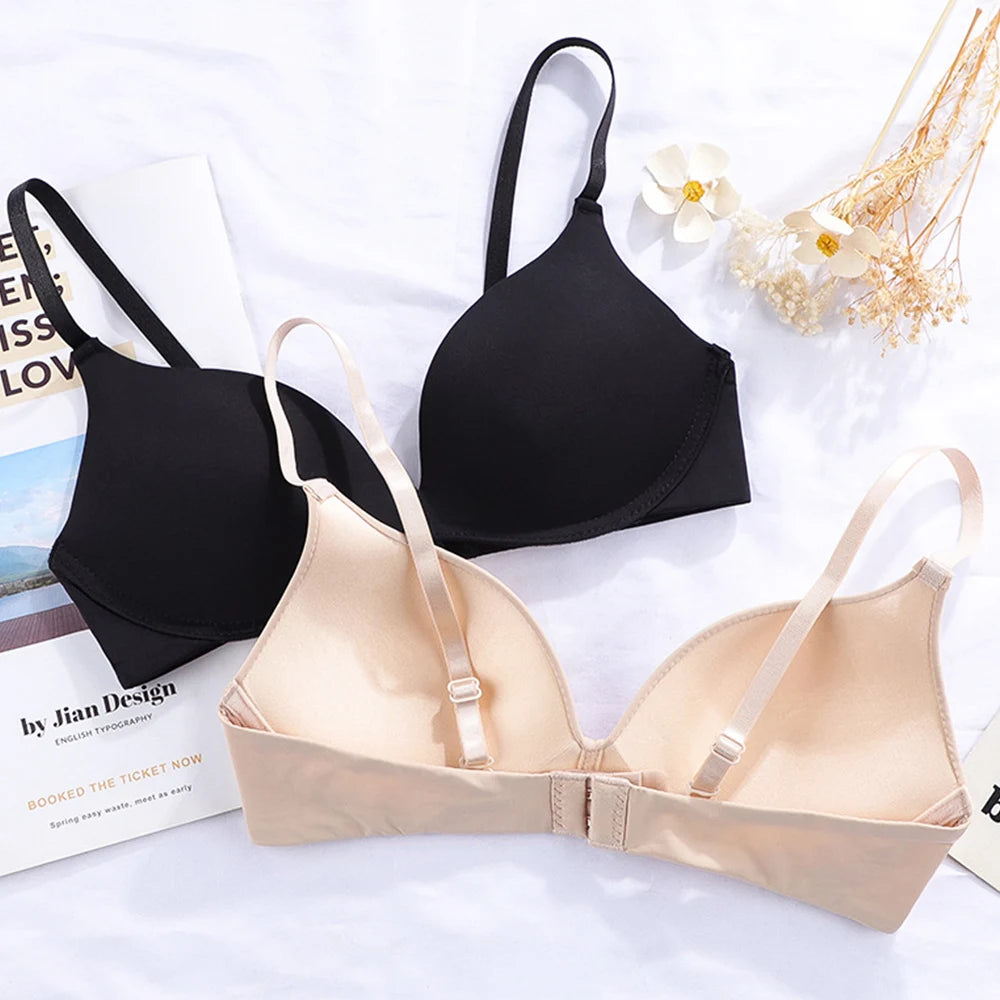 Womens Bra Slight Bralette Wireless Sexy Lingerie Female Underwear Small Chest Wear BH Tops Size AAA AA A B Cup