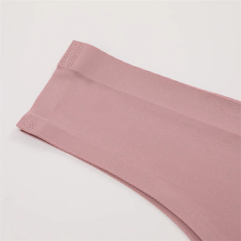 3PCS Women's Ultra-thin Seamless Panties Sexy Low Rise Brazilian Panties Ice Silk Underwear Sexy Panty Low Waist G-string Female