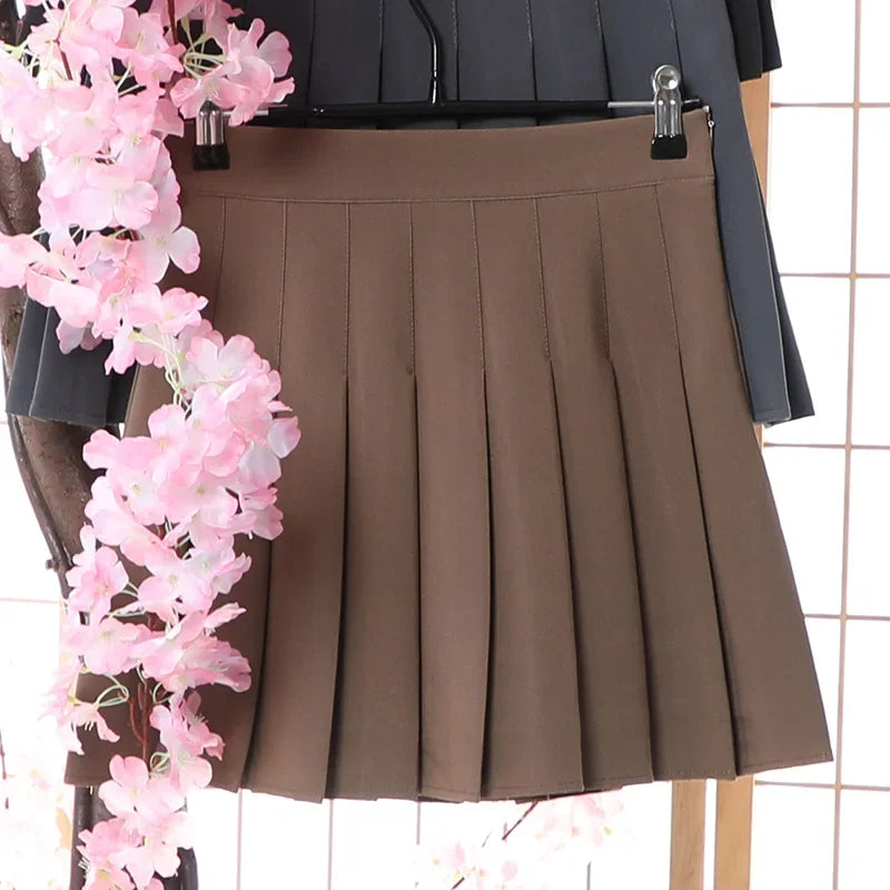 Skirts Summer 2024 Woman Skort Korean Fashion White Faldas Plisadas Para Mujer Lady Clothes A Line Mini Kawaii Pleated Skirt