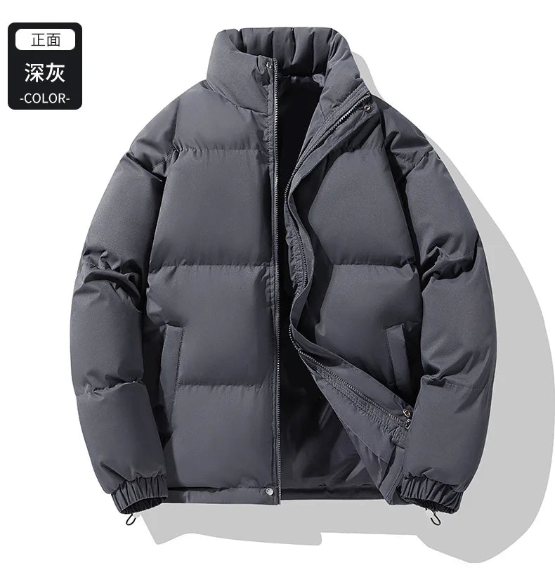 Winter Down Jacket With Logo Printed Outdoor Men's Women's Sports Camping Thick Warm Jacket