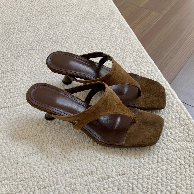 Women Slippers 2025 New Summer Flip Flops Ladies Heels Sandals Outdoor Beach Slides Women Slippers Bohemian Zapatos De Mujer