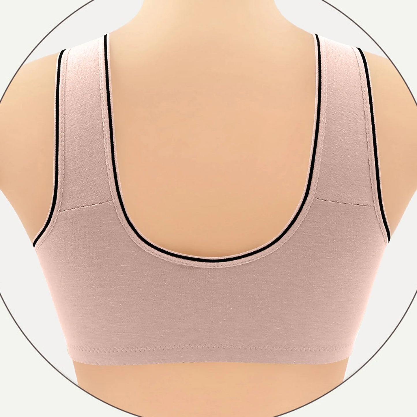 Women'S Front-Clasp Bra Printed Bra Pattern Vest-Style Design Comfortable Without Underwire Suitable Daily Wear All Seasons Home