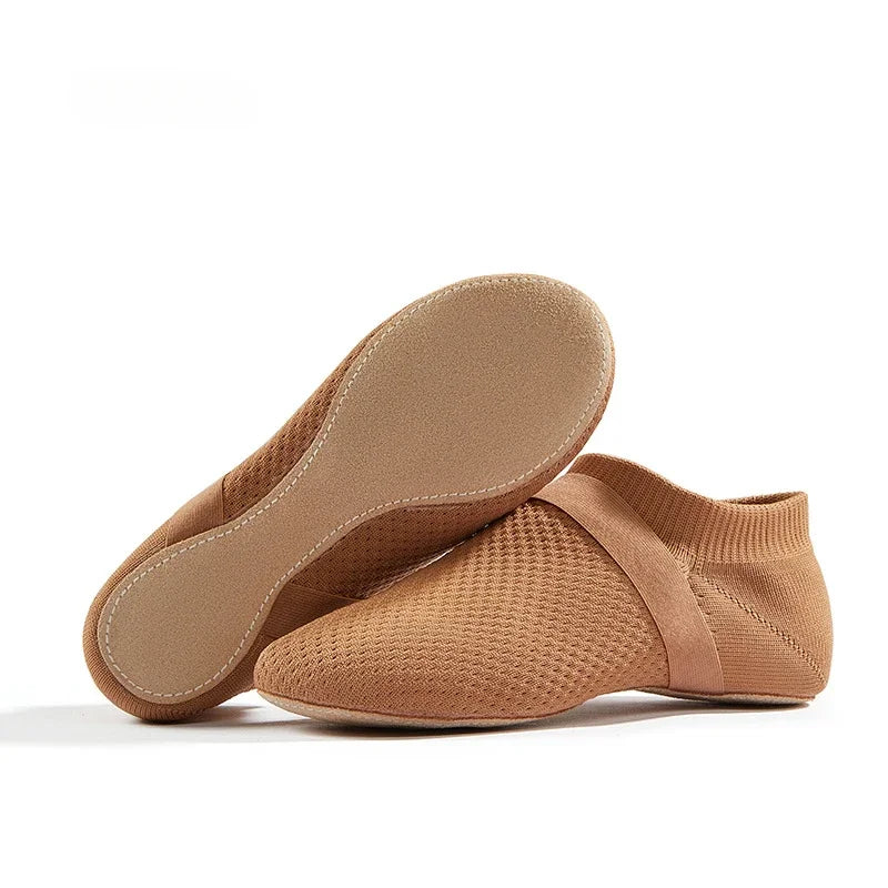Ballet Flats Dance Shoes for Women Soft Bottom Teacher Class Exercise Shoe Jazz Adult Indoor Latin Practice Shoes