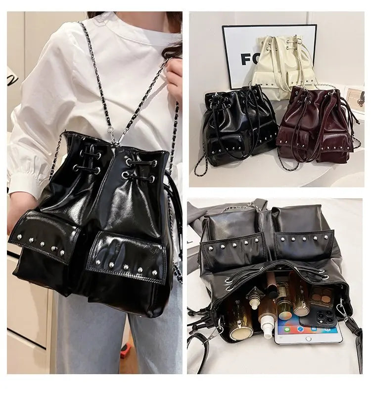 Women's Hand Bag With Elegant Classic Style And Premium Leather Featuring Trendy Design For Commute