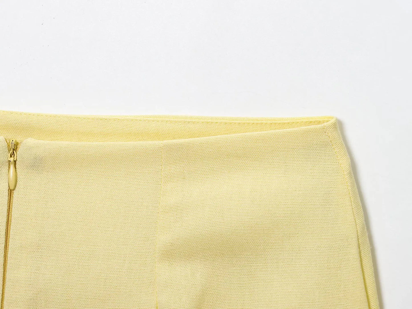2025 Two Piece Women's Dresses Square Neck Cotton Lining Sleeveless Vest High Waisted Package Hip Skirt