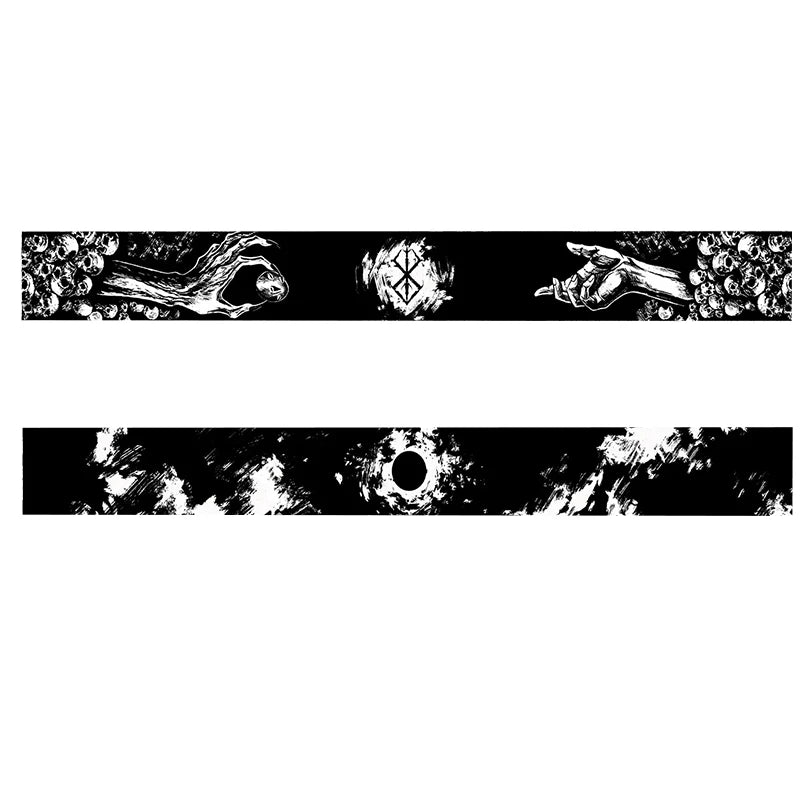 2024 Autumn/Winter Sweater Sweater Sweater Knitted Scarf Outdoor Warm Skull Retro Style Cool Scarf Wholesale Scarf