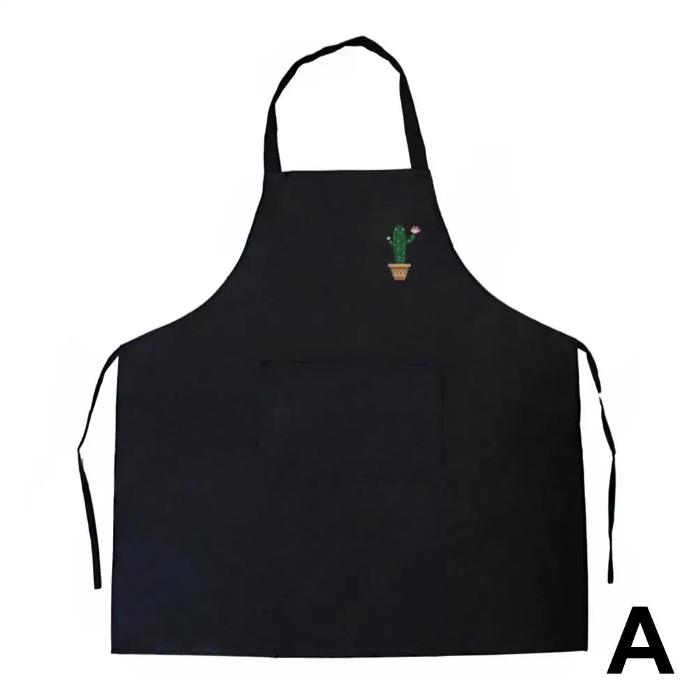 Kitchen Cooking Apron Unisex Household Solid Color Chef Waiter Barbecue Hairdresser Adult Pocket Apron Kitchen Supplies Tool