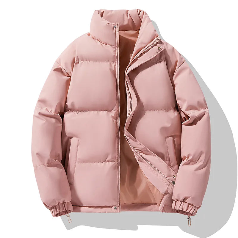 Winter Down Jacket With Logo Printed Outdoor Men's Women's Sports Camping Thick Warm Jacket