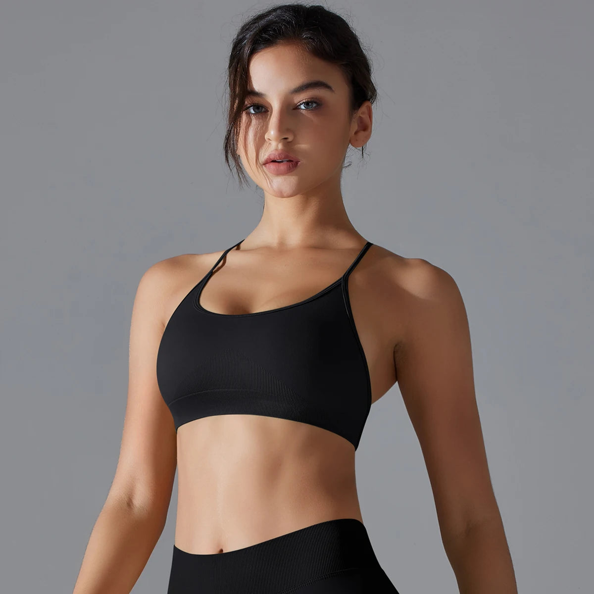 Women Sports Bra Yoga Bra Sexy Back Cross Sports Bra Gym Top Fitness Running Bra Workout Underwear Running Gym Padded Bralette