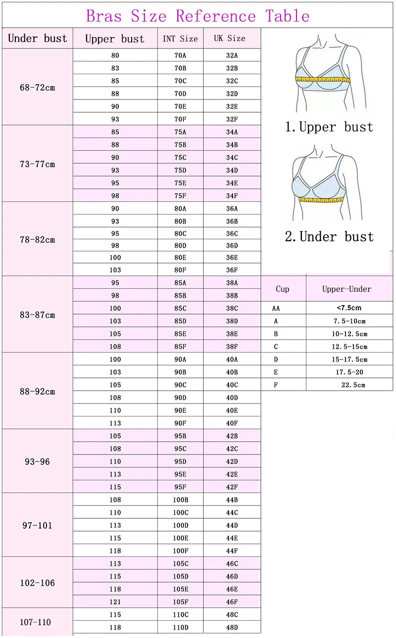 Women's Bra 38d Female Sexy Lingerie Plus Big Cup Ladies Bra Large Size  D Cup Women Underwear