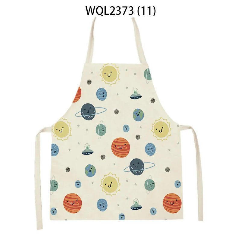 Apron Kid Apron Kitchen Household Item Animal Cartoon Apron Adult Hair Apron 55-68cm Apron Custom Logo Kitchen Supplie Tablier