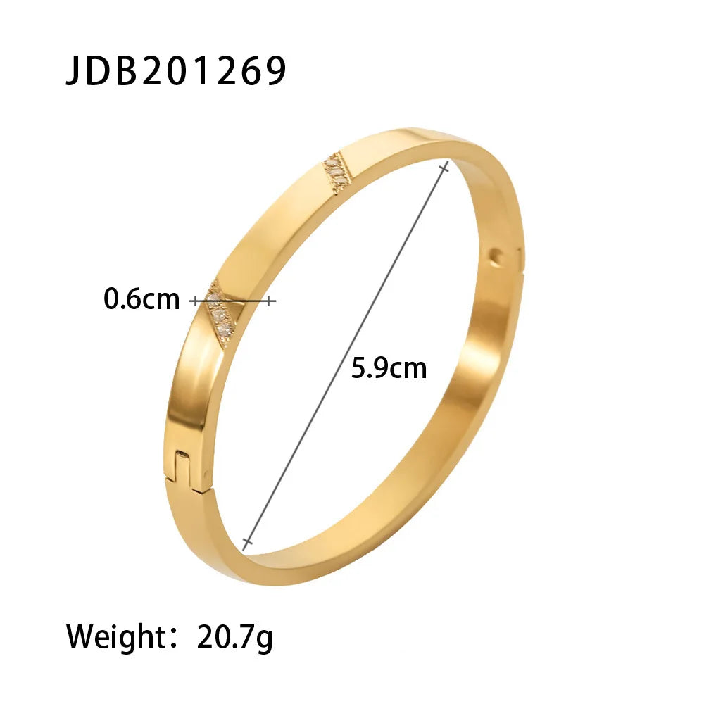 Fashion Punk Cuff Bangles For Women Dainty Zircon Inlaid Bohemia Indian Bracelets & Bangles Women's Female Cute Ladies Jewelry