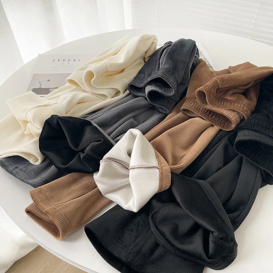 Wide-leg Trousers Women Autumn Winter 2025 New High Waist Draping Straight Tube Casual Versatility Floor Straight leg pants