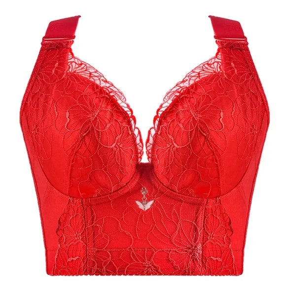 Embroidery Bras for Women Lingerie Sexy Bra Bralette Solid Plus Size Lace Bra Thin Push Up Bra 2024 Fashion CD Cup Backless Bra