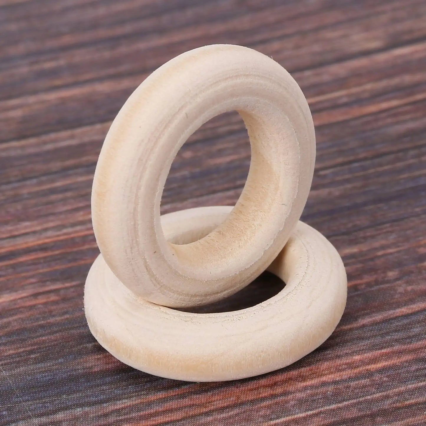 150 Pcs 25 Mm/1 Inch Wooden Craft Ring Unfinished Wooden Rings Circle Wood Pendant Connectors For DIY Projects HOT!