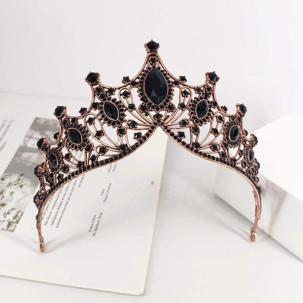 Bridal Headwear Colourful Women's Ballroom Crown Baroque Crystal Tiaras And Crowns Bridal Wedding Hair Accessories Jewelry