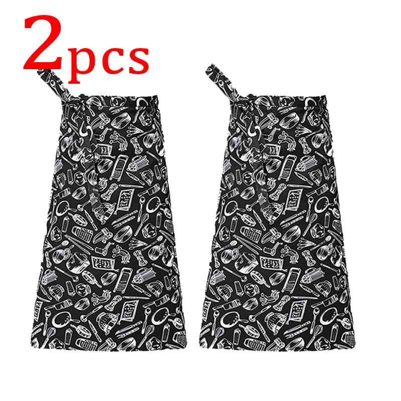 Catering Kitchen Apron for Women/Men With Pockets Work Mandil Cleaning Pinafore Restaurant  Chef Apron Shop Waiter Work Uniform