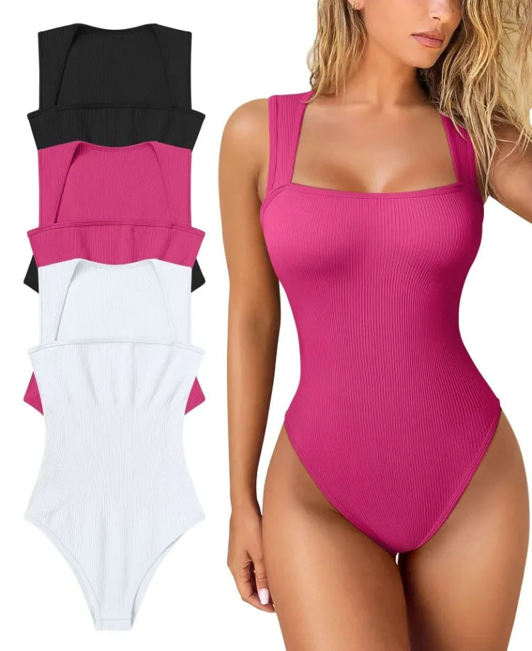 Women's Sexy Sleeveless Jumpsuit With Slimming High Elasticity Abdominal Compression Hip Lifting Slim Fit Jumpsuit Bodysuit