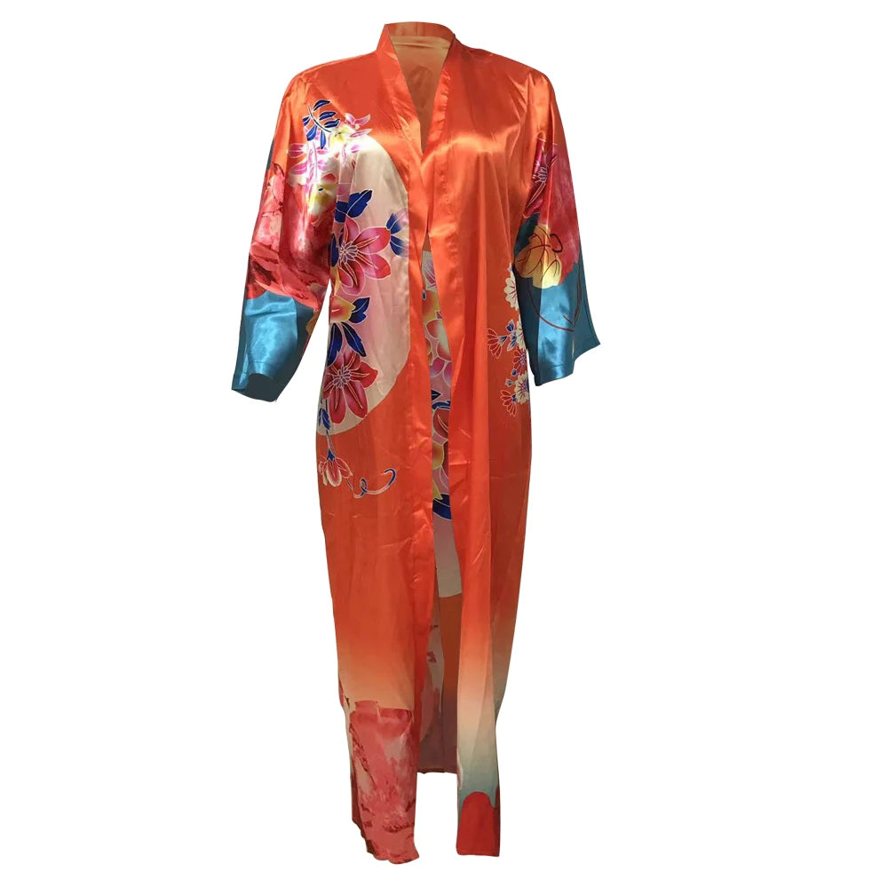 1359Women's cross-border explosive outerwear random print fashion casual trench coat