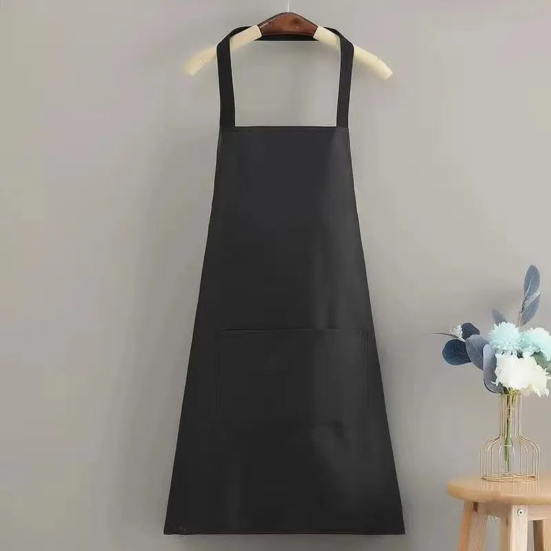 Kitchen Apron Household Waterproof and Oil-proof Kitchen Apron Cooking Baking Work Clothes Drawing Aprons Art Smock for Women