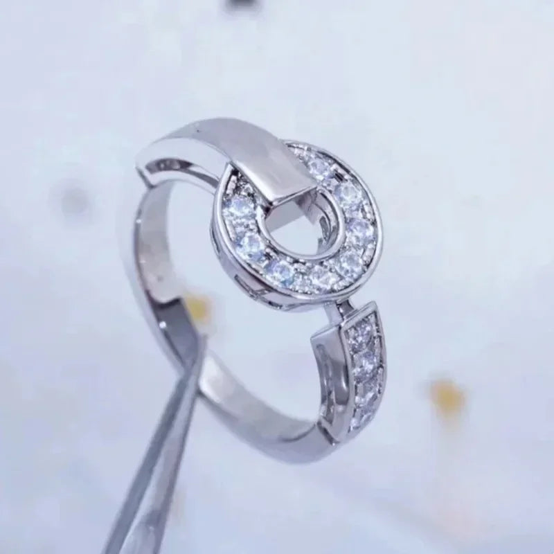 925 High-quality Women's Jewelry Ring Is Like A Rainbow, Which Takes You Into The Fairy Tale World To Meet Prince