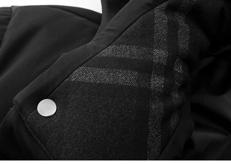 Winter Down Jackets for Men Brand Casual Middle Aged Men's Puffer Coats Winter Thick Warm Plus Size Feather Parkas