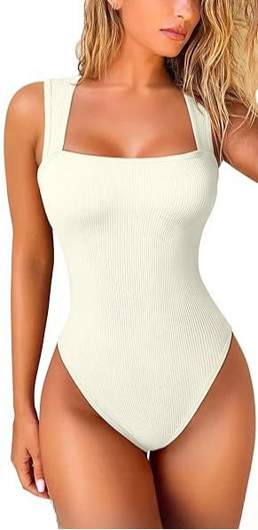 Women Sexy Thread Short Bodysuit Seamless Sleeveless Knited Bodysuit Fitness Yoga Trainning High Elastic Sports Unitard Jumpsuit