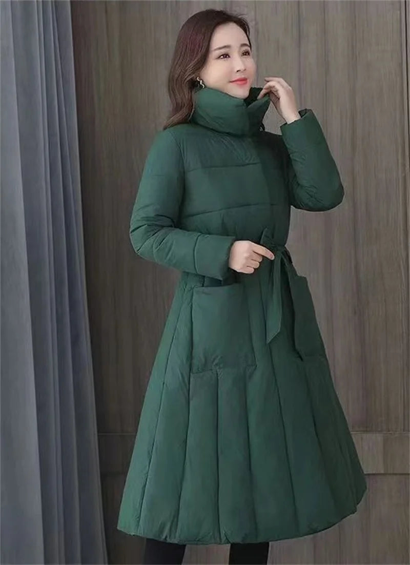 Winter Jacket Women Long Down Jackets Warm Parkas 2024 New Female's Casual Thick Quilted Cotton Puffer Coats Parkas Outwear