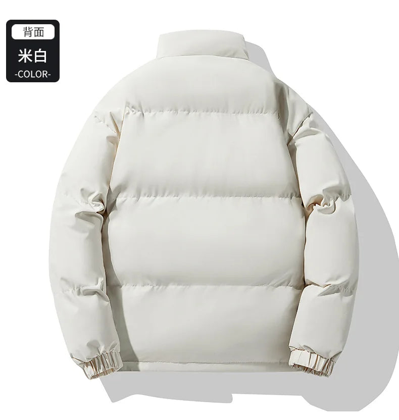 Winter Down Jacket With Logo Printed Outdoor Men's Women's Sports Camping Thick Warm Jacket
