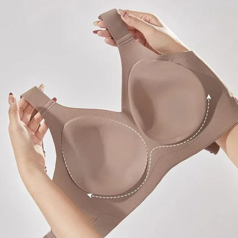 Adjustable Women's Bra for Large Breasts Trace-Free Comfort No Steel Rings Bras Underwear for Women Ropa Interior De Mujer