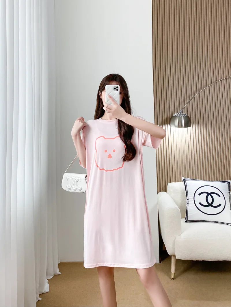 Nursing Dresses Pregnant Breastfeeding Dress For Women Summer Maternity Loose Casual Feeding Clothing
