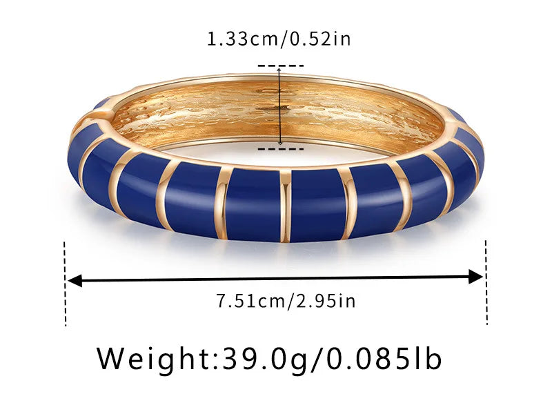 Multicolor Enamel Metal Bangles For Women New Designed Fashion Trendy Jewelry Accessories Gifts Bohemia Fancy Styles Bijoux
