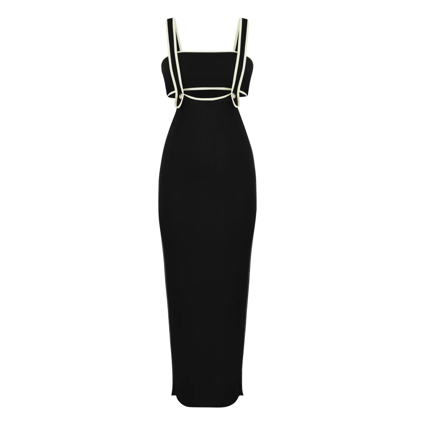dresses for women One-piece dress design Personality and fashion Sexy Bodycon Tube Crop And Slit Maxi Suspender Skirt vestidos