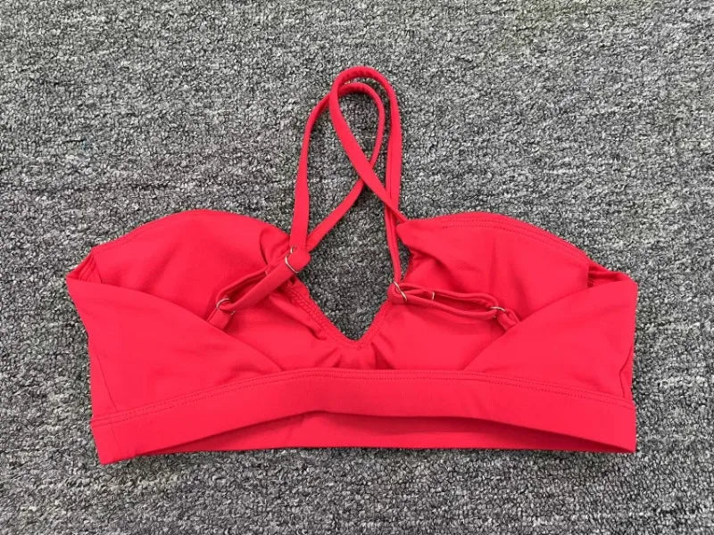 Women's Yoga Bra - Running Cross Back Breathable Naked Feel Sports Fitness Bra  for Yoga Running Gym Top