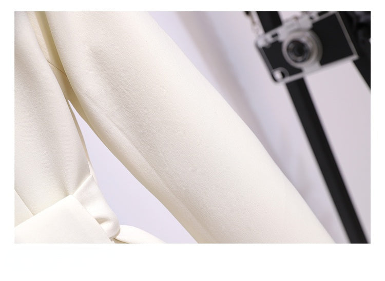 Blazer Women 2025 Spring New Fashion Women Clothing Suit Skirt Jacket Belt Waist Slim Suit Women Blazer Long Coat Black Blazers