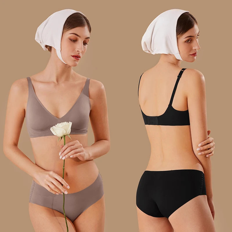 Sexy Bras For Women Seamless Women's Bra No Wire Push Up Brassiere Underwear Breathable Soft Thin Female Intimates  Lingerie