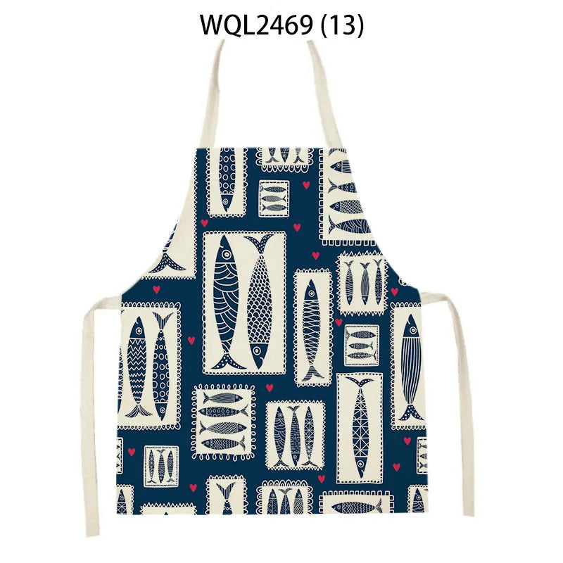 Kitchen Aprons for Women Linen Bibs Household Cleaning Apron Home Waterproof Chefs Cooking Baking Apron for Child
