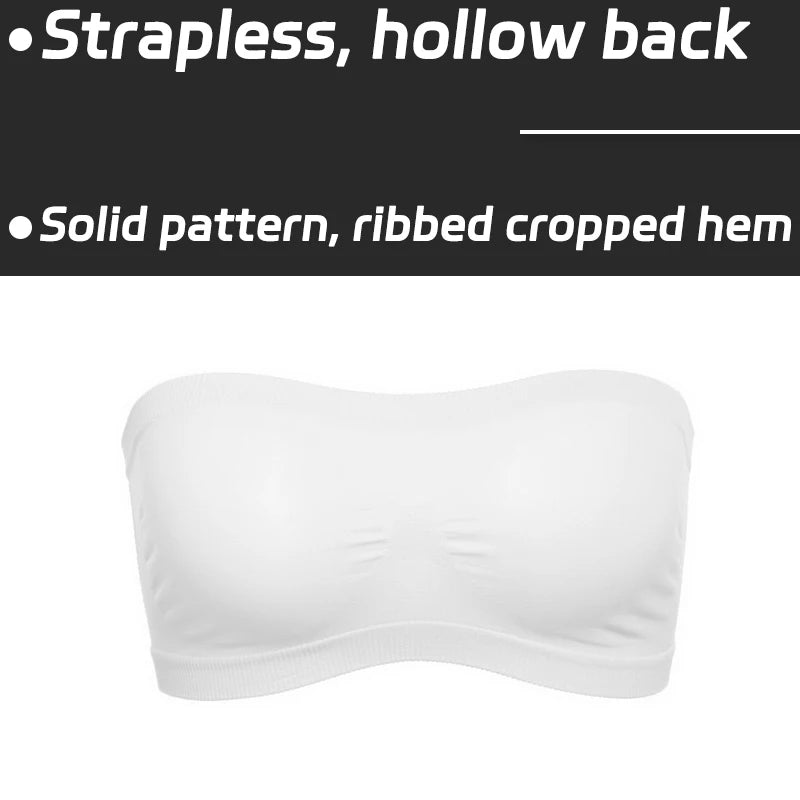Strapless Bra for Women Spring Summer Breathable Crop Top Female Brassiere Underwear Comfortable Bralette Light Lingerie Bras
