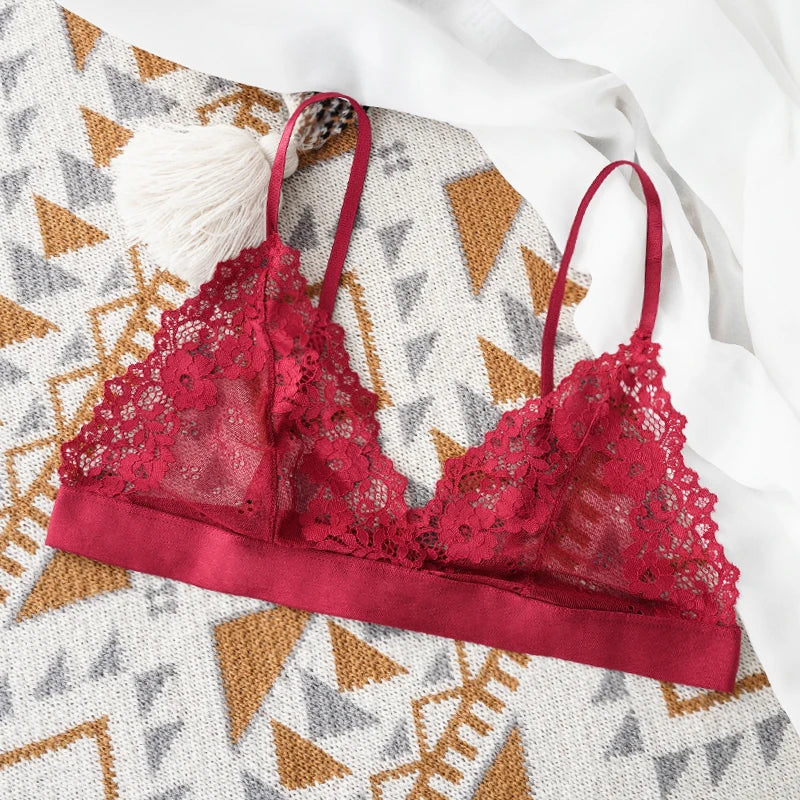 Sexy Bra For Woman Lace Thin Underwear Female Unlined Transparent Bras For Women Lace Sexy Lingerie Bralette