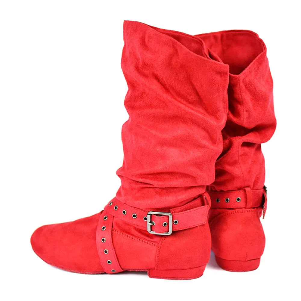 Suede Sole Boot Step Women Latin Dance Boots Salsa Shoe Long Warm Up Line Shoes West Coast Swing Swayd Dance Boots