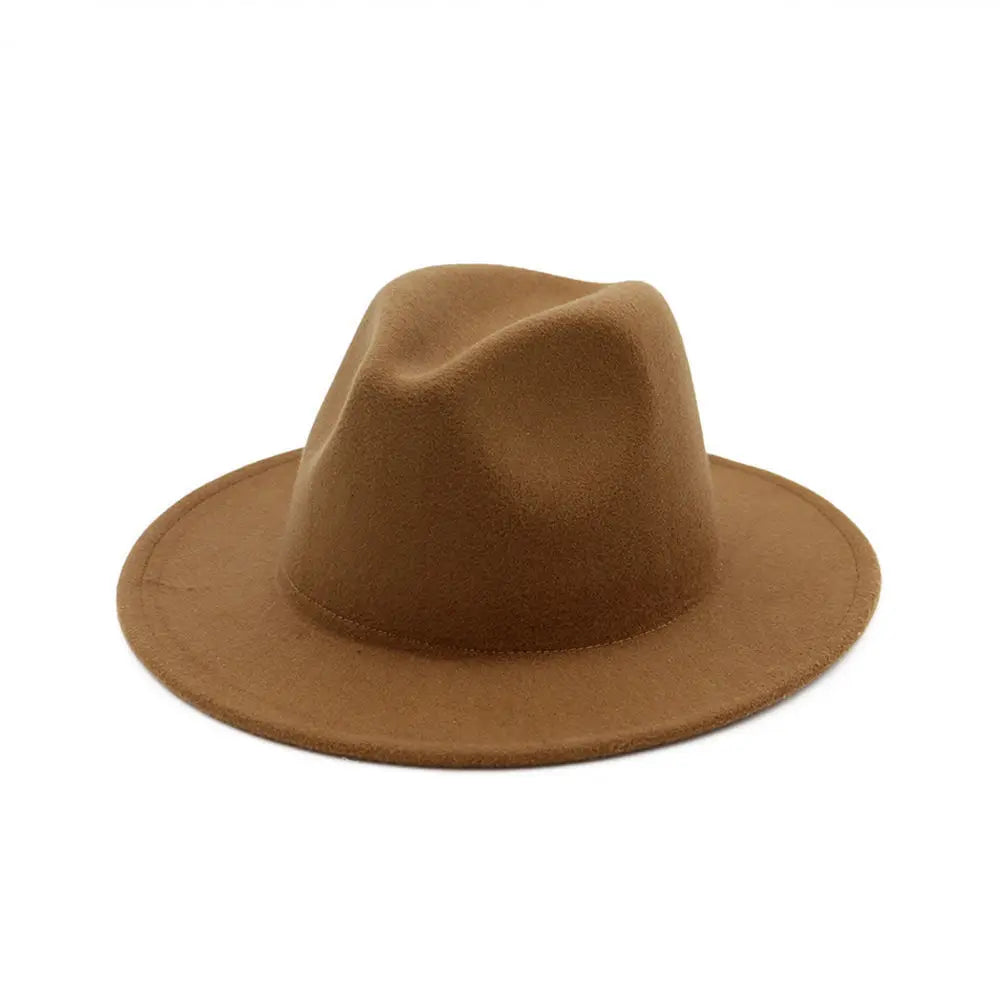 Hat Women Hat LuxuryHats for Men Women Fashion Formal Wedding Decorate Camel Panama Cap Jazz Flat Brim Top Fedora Hat Gorras