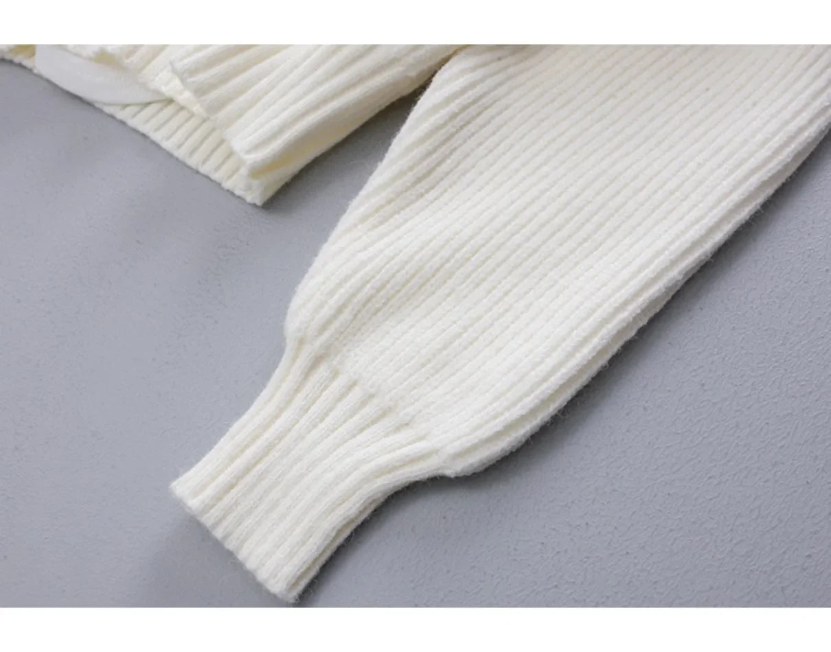 Women's Sweaters Fall/winter 2025 New In Deep V Lapel Pullover Sweater Camisole Two-piece Set Sweater Set Office Lady Jumpers
