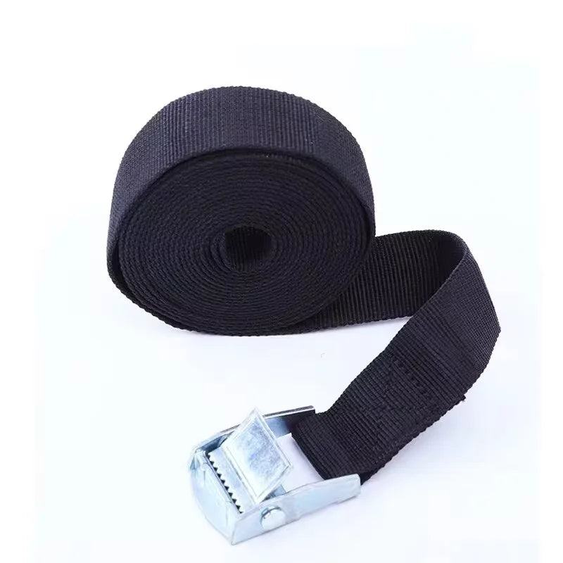 3pcs 2M Buckle Tie-Down Belt cargo straps for bike With Car motorcycle Metal Buckle Tow Rope Strong Ratchet Belt for Luggage Bag