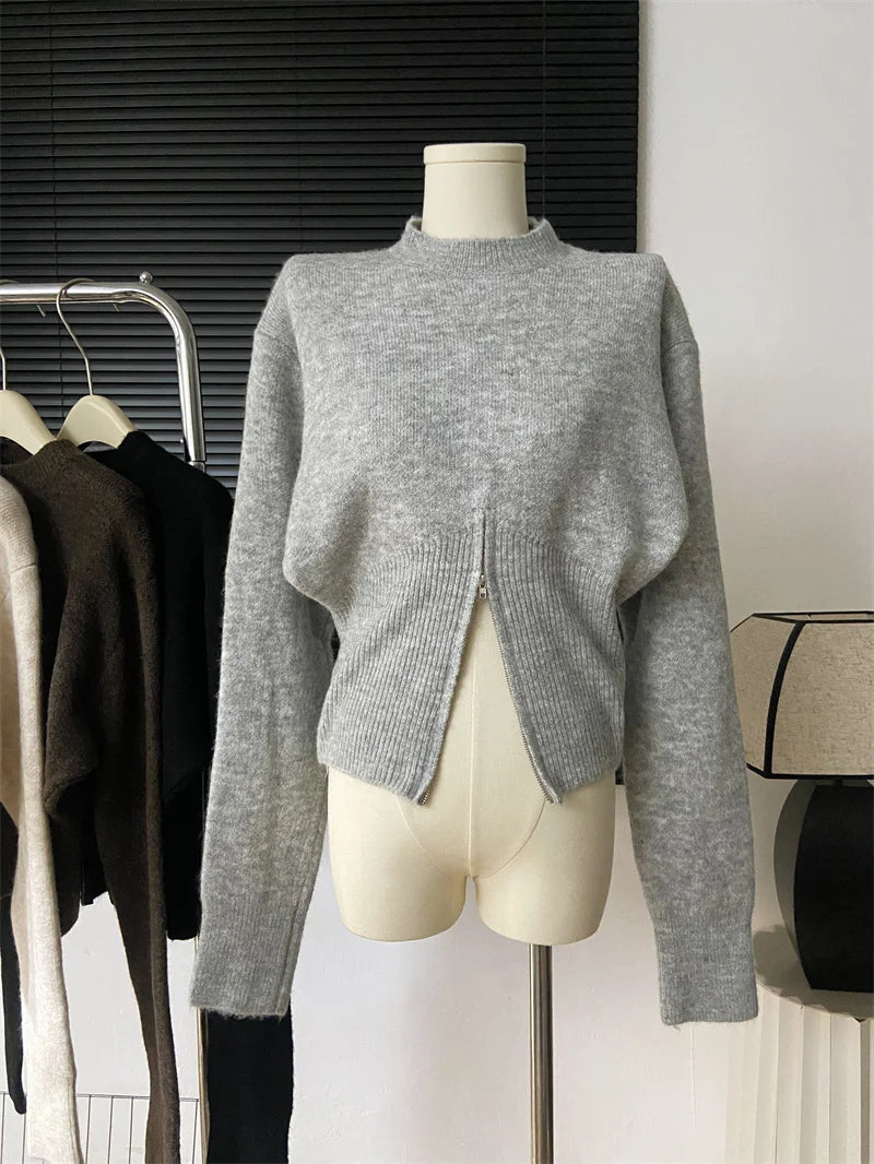 Sweater Women Winter Pullover Girls Sweater Oversize Knitting Tops Vintage Long Sleeve Fall Female Knitted Outerwear Warm Pull