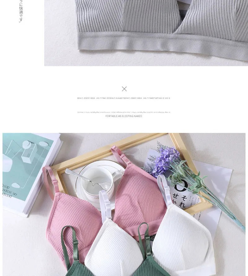 Women Yoga Sports Bras Triangle Cup Underwear Female Breathable Wrapped Tube Top Sexy Beauty Back Adjustable Sling Bra Vest