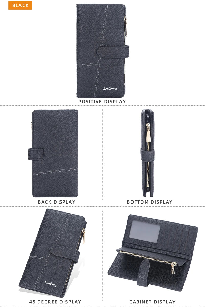 Women Long Wallets Slim Purse Handbags Female Purse Luxury Card Holder High Quality Zipper Wallet Pocket For Women